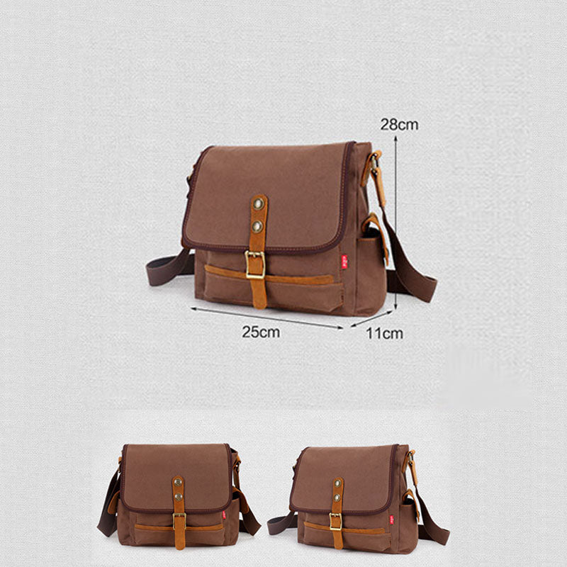 Vintage Large Capacity Canvas Messenger Bag