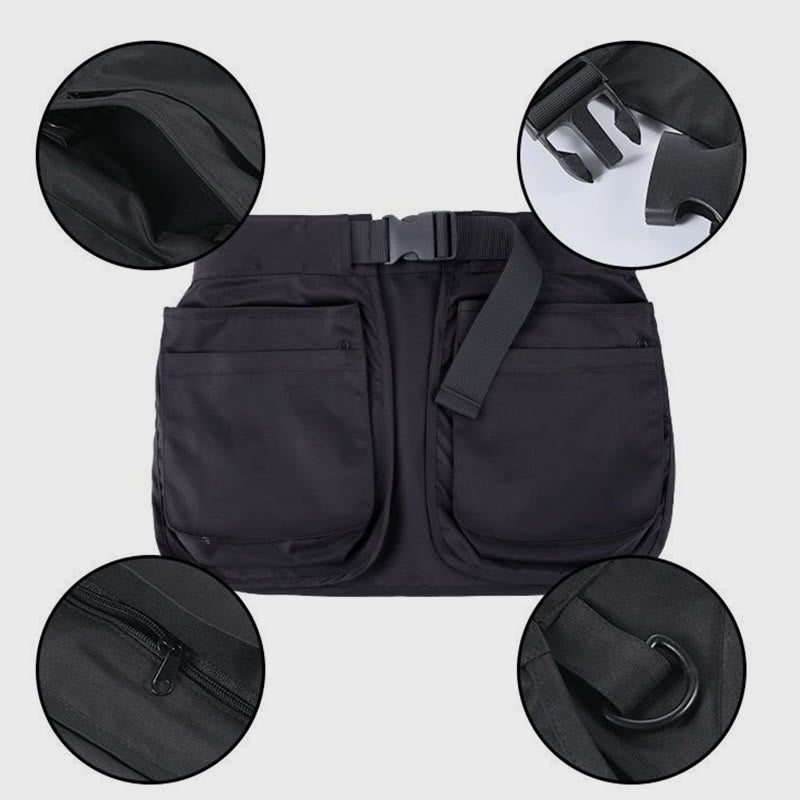 Retro Waist Bag for Women Men Functional Tool Waist Bag Apron