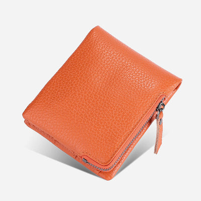 Wallet For Men Genuine Leather RFID Antimagnetic Change Coin Clip