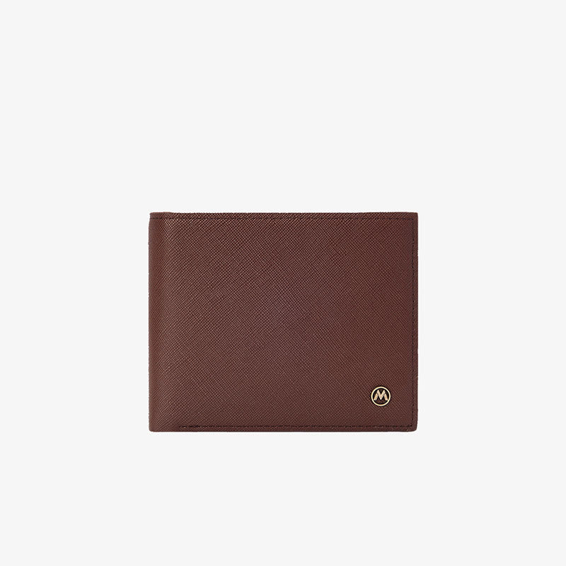Short Bifold Wallet Men's Gentle RFID Anti Theft Card Purse