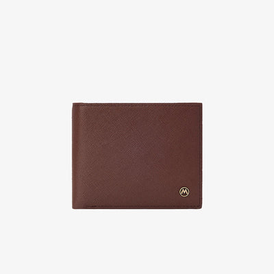 Short Bifold Wallet Men's Gentle RFID Anti Theft Card Purse