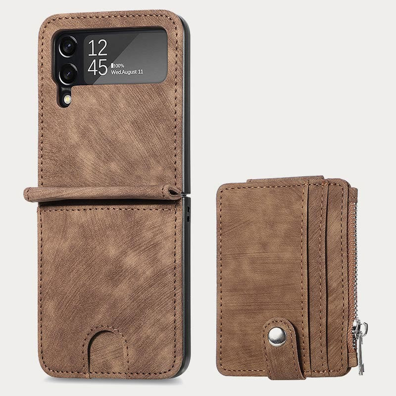 Phone Case For Z Flip 6 / Z Flip 5 2-In-1 Detachable Samll Wallet