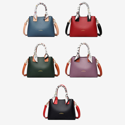 Elegant Handbag For Women Detachable Silk Handle Ladies Crossbody Bag