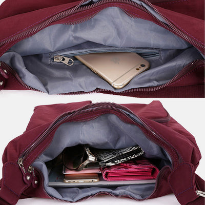 Nylon Hobo Handbags Convertible Backpack Crossbody Shoulder Bag