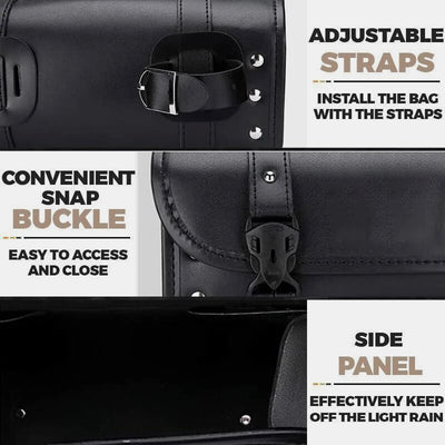 Motorcycle Handlebar Bag Roll Tool Bag Storage Bag