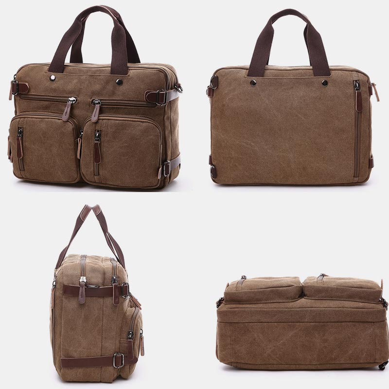 3 Way-Use Large Capacity British Style Briefcase