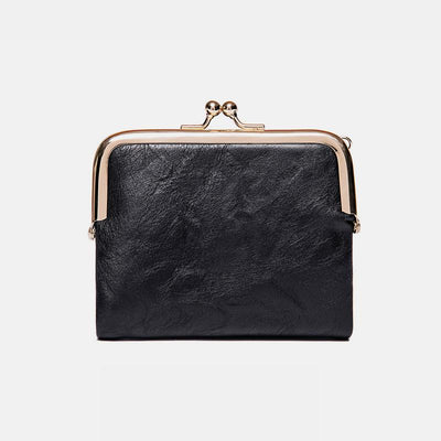 Multifunctional Bifold Vintage Kiss Lock Coin Purse