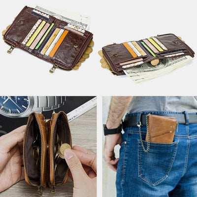 Casual RFID Multifunctional Wallet With Chain