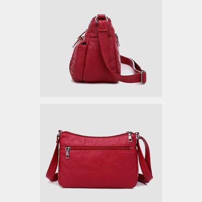 Multi-pocket Solid Crossbody Bag