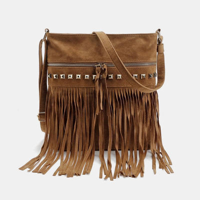 Fashion Large Capacity Tassel Crossbody Bag