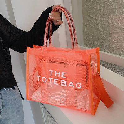 Tote Bag For Women Large Capacity Transparent PVC Crossbody Beach Bag