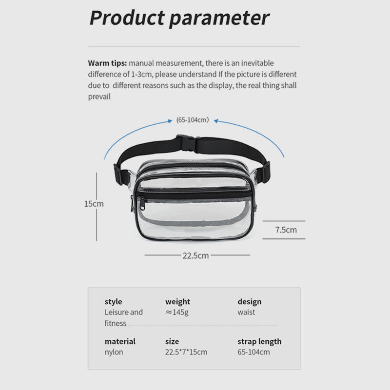 Waist Bag For Outdoor Sports Horizontal Waterproof Casual Phone Bag