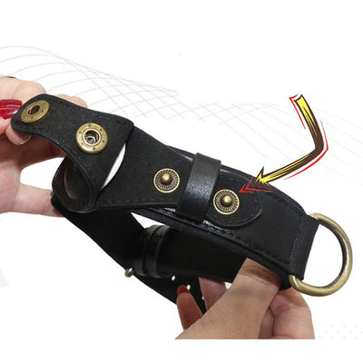 Airtag Leather Pet Collar Airtag Holder