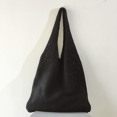 Tote Bag For Women Ethnic Style Wool Knitted Shoulder Bag