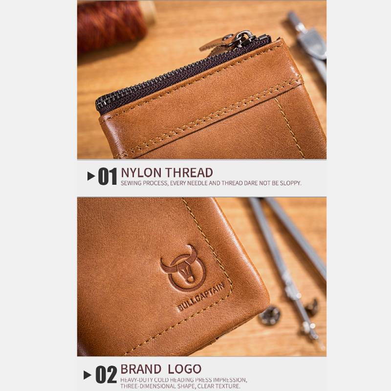 RFID Blocking Multi-slot Wallet With Coin Pocket