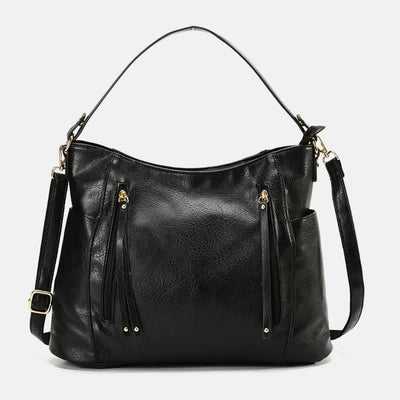 Tote Handbags Set Women Leather Hobo Shoulder Bag with Small Clutch