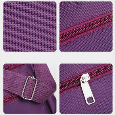 Waterproof Multi-Pocket Printed Crossbody Bag