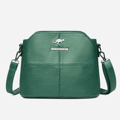 Multi-Compartment Small Casual Faux Leather Crossbody Bag Handbag
