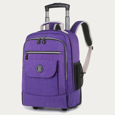 Dual Use Backpack For Travel Pull Rod Rolling Tote