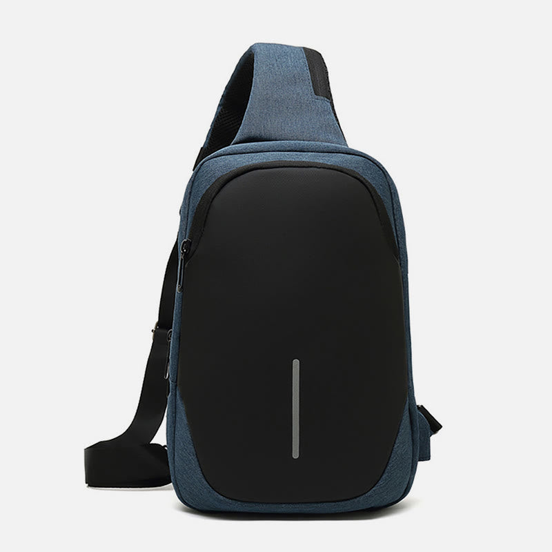 Outdoor Anti Theft Crossbody Chest Bag Mens Waterproof Sling Purse