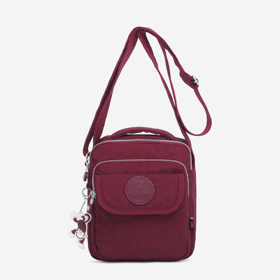 Triple Zip Waterproof Small Casual Crossbody Bag
