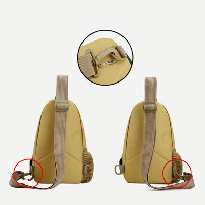 Sling Bag For Men Canvas Casual Sports Large Chest Bag