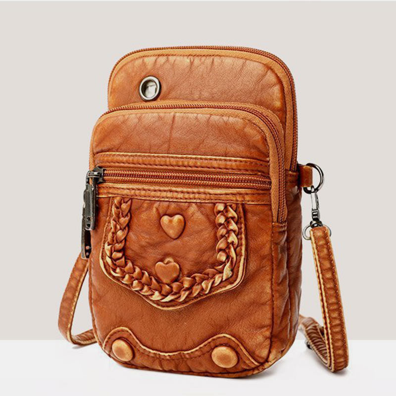 Large Capacity Retro Mobile Phone Bag Crossbody Bag