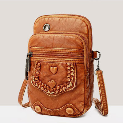 Large Capacity Retro Mobile Phone Bag Crossbody Bag