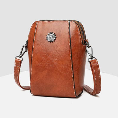 Soft Leather Phone Bag For Lady Crossbody Mini Bag