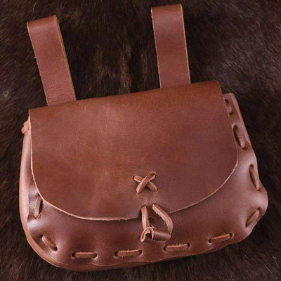 Medieval Leather Bag Pouch Portable Coin Purse Belt Holster Waist Bag