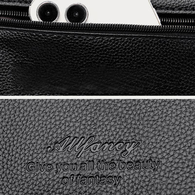 Leisure Crossbody Bag For Women Pleated Style Lightweight Leather Bag