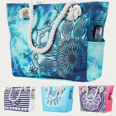 Tote For Daily Use Beach Travel Multi Function Canvas Bag