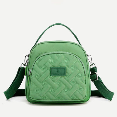 Functional Women Purse Lightweight Nylon Roomy Crossbody Shoulder Bag Mini Backpack