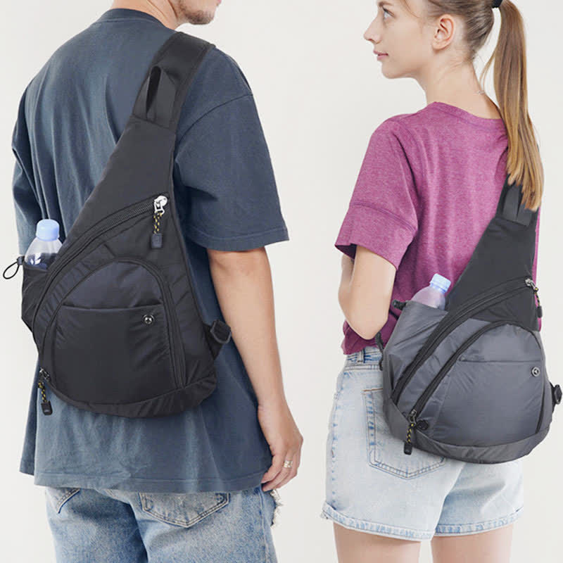 Waterproof Sling Bag Crossbody Backpack Casual Nylon Shoulder Bag Chest Bag