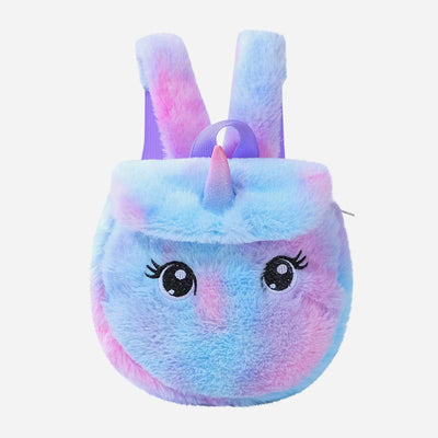 Backpack For Women Unicorn Furry Cute Cartoon Toddlers Kids Schoolbag