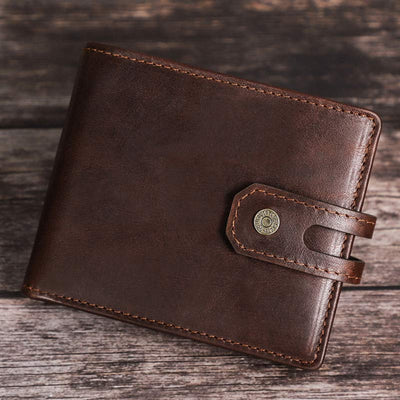 Bifold RFID Blocking Leather Wallet