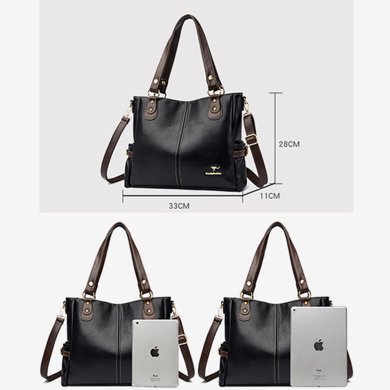 Bright Color Handbag Tote Women Dating Large Crossbody Leather Purse
