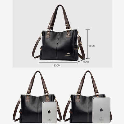 Bright Color Handbag Tote Women Dating Large Crossbody Leather Purse