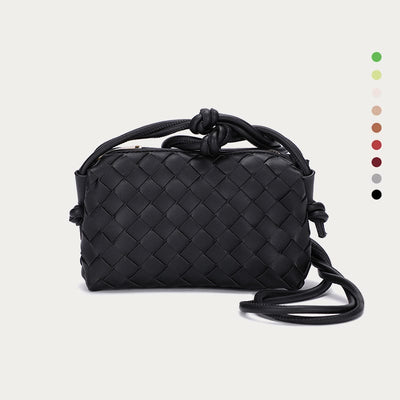 Crossbody Bag For Women Knitted Plaid Pattern Phone Bag