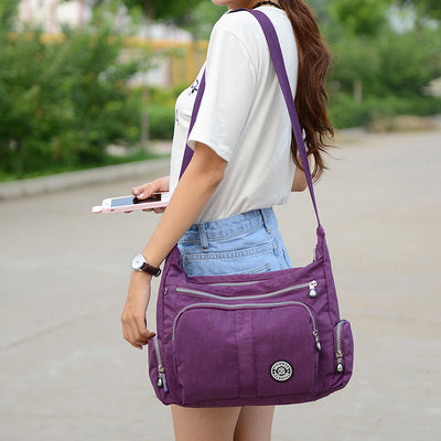 Large Capacity Waterproof Multi-Pocket Casual Crossbody Bag