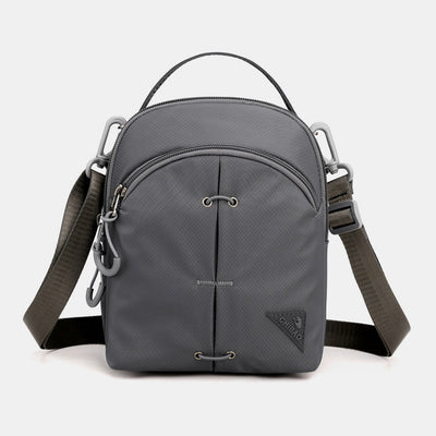 Double Layer Nylon Small Womens Mens Crossbody Bag Waterproof Lightweight Purse