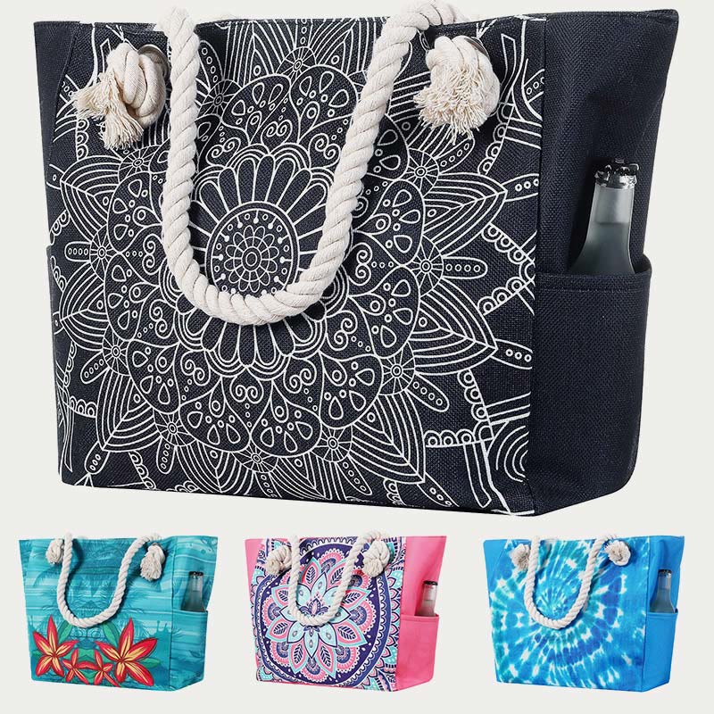 Tote For Daily Use Beach Travel Multi Function Canvas Bag
