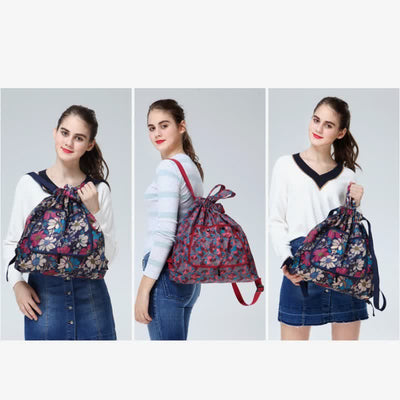Multifunctional Foldable Backpack With Lanyard