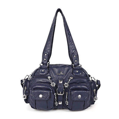 Solid Color Fashion Dumplings Messenger Bag
