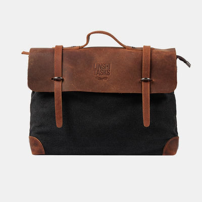 Messenger Bag For Men Canvas Casual Vintage Document Crossbody Handbag