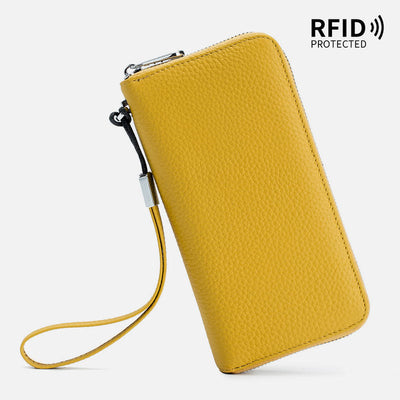 Classic Long Wallet RFID Roomy Leather Phone Purse For Women