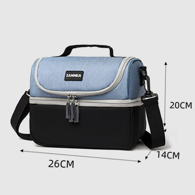 Cooler Bag For Outing Double Layer Insulation Crossbody Picnic Bag