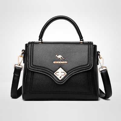 Classic Tote For Commuting Outing Minimalist Small Leather Handbag