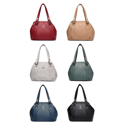 Shoulder Bag for Women Vegan Leather Tote Handbag with Zipper Closure