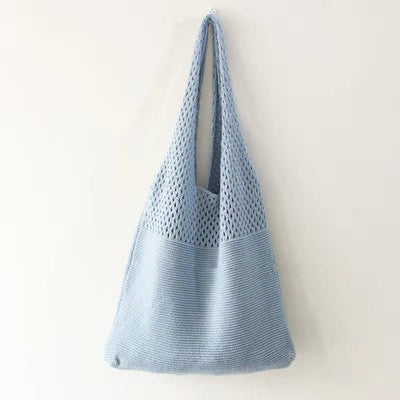Tote Bag For Women Ethnic Style Wool Knitted Shoulder Bag